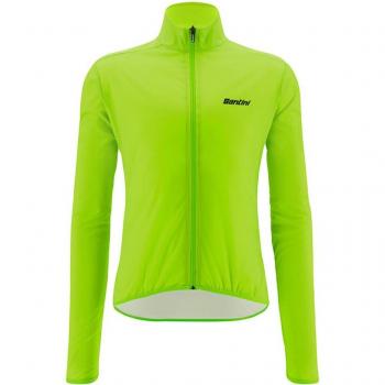 Chaqueta Santini Nebula Verde Flúor Corte Clásico
