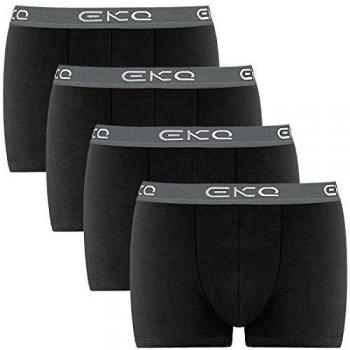 Boxer da Uomo EKQ Nero 4 Pacchetti