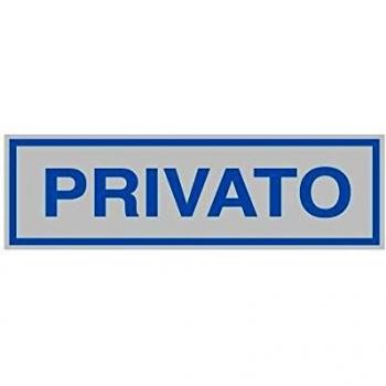Cartello adesivo privato 96698