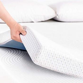 TOYABR 7.5cm Memory Foam Bed Pad with Washable Cover