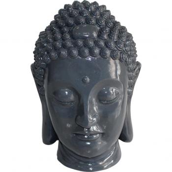 Statue Bouddha Gris 23,5 x 22,5 x 34 cm