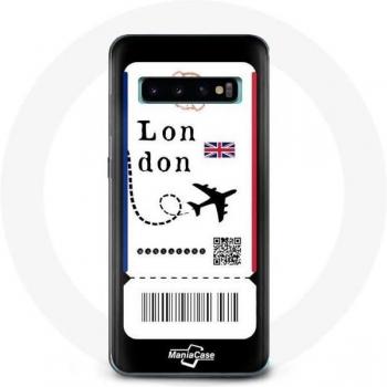 Coque voor Samsung Galaxy S10 Plus Billet d'avion Londen