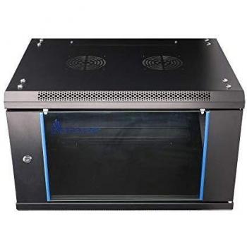 Extralink EX.7232 6U Wandmontiertes Netzwerkregal, Schwarz
