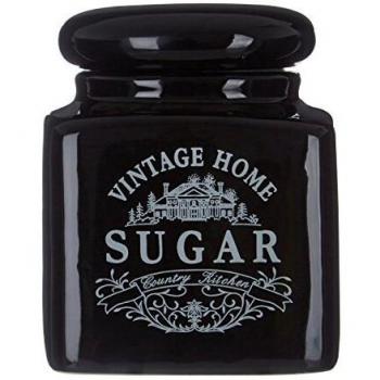 Vintage Black Sugar Canister