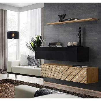 Trio de Meubles Muraux Switch Buffet II – Couleurs Neutres