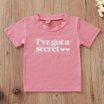 Haut d'été en coton pour filles Je vais être une grande sœur