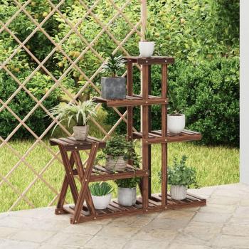 Soporte de Flores Madera Abeto Natural 95x25x96
