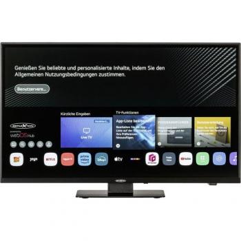 Reflexion LDDX24iBT‑Schwarz – 24 Zoll LED‑HD‑TV mit Smart‑OS, DVD‑Player und Bluetooth