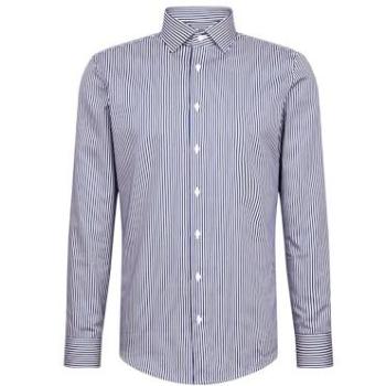 Regular Fit Freizeithemd Kentkragen Modell 'New' in Marine – Größe 40