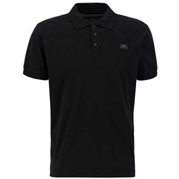 Alpha Industries Poloshirt X‑Fit – Herrenmode, schwarze Variante, Größe M