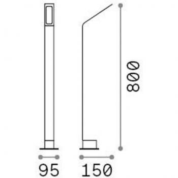 Agos baliza exterior LED 730Lm 4000K IP54