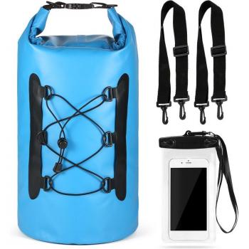 Outdoor 15L PVC Dry Bag with Phone Bag