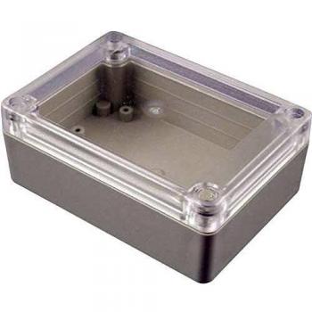 Hammond RP1175C IP67 Rated ABS Enclosure 165 x 85 x 55 Clear Cover Grey