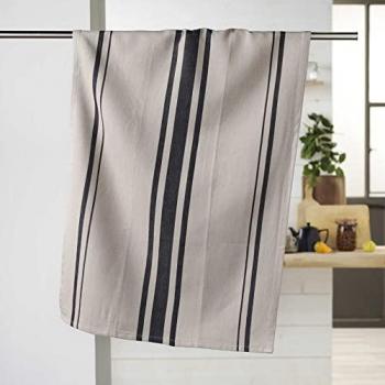 Torchon en coton 100% naturel beige 50x70 cm