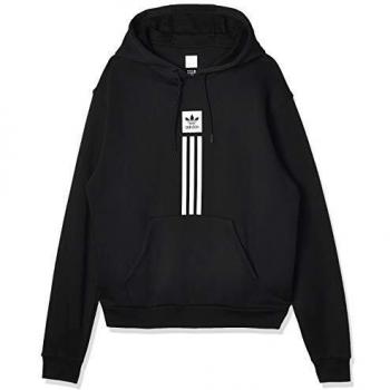 Adidas Männlicher Kapuzen-Hoodie für Skateboarding, einfarbige Variante