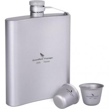 Boundless Voyage 200ml Camping Water Bottle with Cup