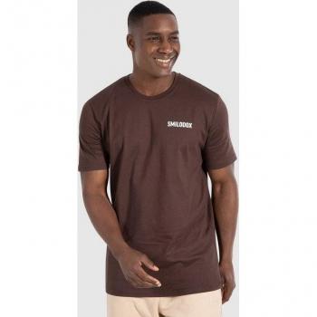 Smilodox Herren T-Shirt Lennard 100 % Baumwollmix Braun XXL