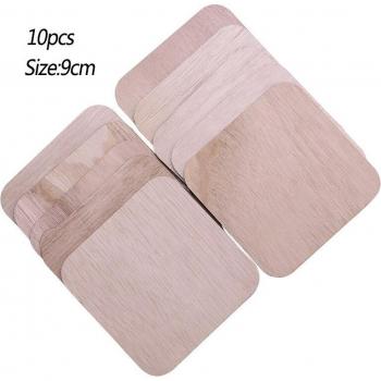 Natural Wood Square Craft Chips (5-100 pcs)