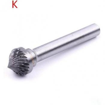 Rotary Deburring and Polishing Carbide Burr, 12 mm Head, 6 mm Shank
