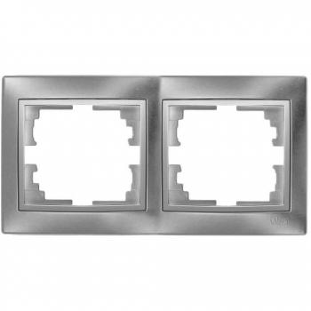 Marco 2 elementos horizontal plata 154x81x10mm Solera ERP72AU