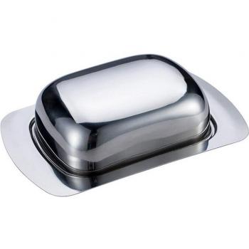 Edelstahltablett zum Aufbewahren von Butter/Käse mit Deckel