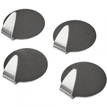 Edelstahl Hafthaken rund 4er Set von METALTEX, Silber