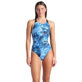 Arena Damen Badeanzug „Wasserblume“, V‑Form, 38