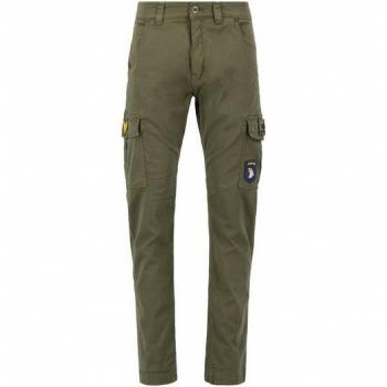 Alpha Industries Pantaloni Verde Oliva con Patch Petrol 33