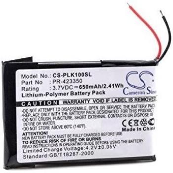 VHBW Batteria Lipo 650mAh (3.7V) per cuffie wireless e auricolari, compatibile con vari modelli come Sony NWZ-E463, NWZ-E464, NWZ-S764