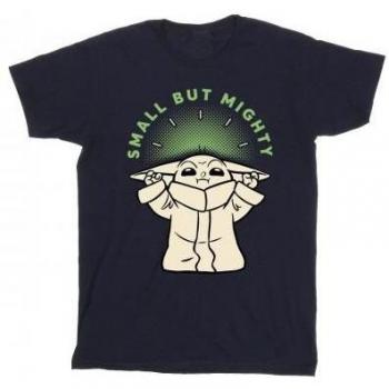 Star Wars Mens The Mandalorian Small But Mighty Grogu T-Shirt L navy blue