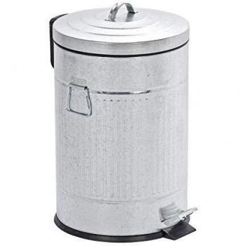 WENKO Treteimer New York Easy Close 20 Liter Silber
