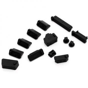 Accessoires anti-poussière pour ordinateur portable en silicone (13 pièces)