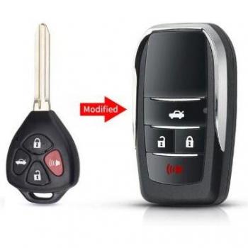 Cubierta de llave remota plegable para Toyota Corolla y RAV4 Toy43 2/2 + 1/3/4 botones