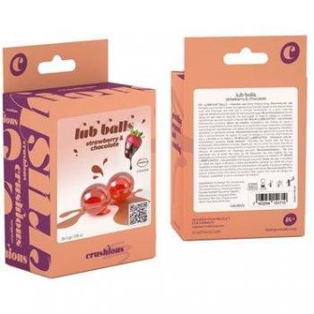 Conjunto de Bolinhas Lubrificantes Morango e Chocolate