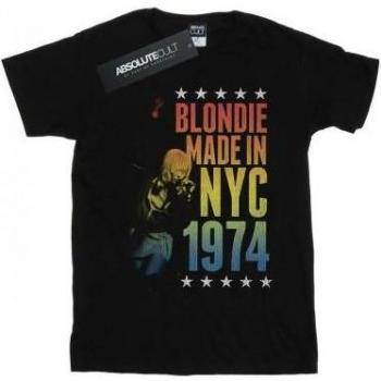 Blondie Herren Rainbow NYC Tee XXL – Schwarzer Farbton