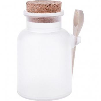 Jarra Rellenable 4XFA: Sal, Máscara y Cuchara de Madera