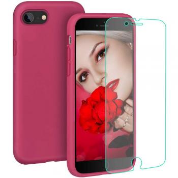 Rosa ProBien iPhone 7/8 Handyhülle – Silikon + Kostenloses Panzerglas