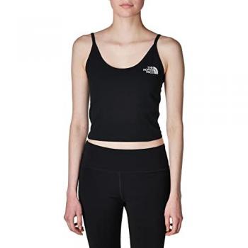 Black TNF Crop Tank – 90% Cotton, 7% Polyester, 3% Elastane