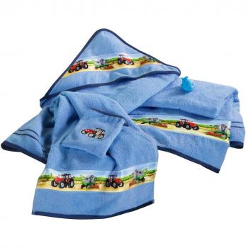 Erwin Müller Kinderhandtuch Walk‑Frottier Hellblau (Einzelpack)