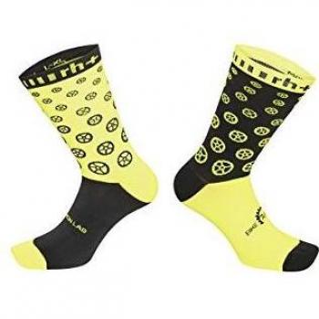 Calcetines Zerorh+ 20 Fashion Lab Negro Fluo Amarillo Degradado XXL
