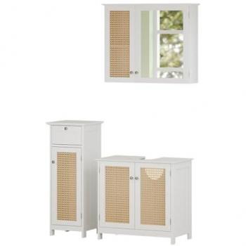 Set Mobili Bagno Rosario 3xBianco Vicco