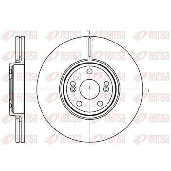 REMSA 61234.10 Keramische Bremsscheibe für RENAULT