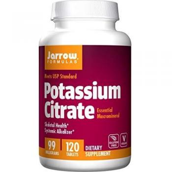 Citrato di Potassio per Ossature e Articolazioni Jarrow Formulas, 120 Tab