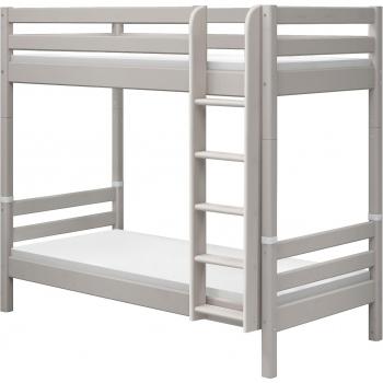 Lit Double Flexa XL 90x200 cm – Gris Évolutif