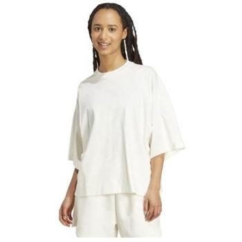 Adidas Soft Lux Loose Cotton T-Shirt – White, Size Small