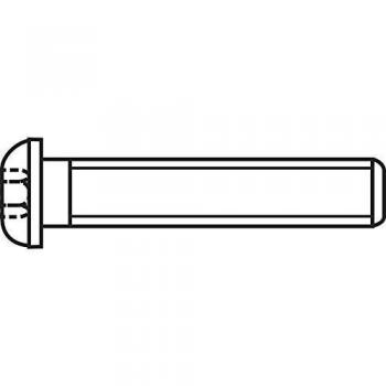 Toolcraft Linsenschrauben M3 20 mm Innensechskant Edelstahl (100 Stück)
