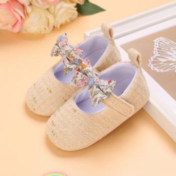Unisex Baby Flat Shoes with Bow