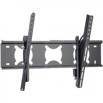 Plaque de montage mural noire à verrouillage anti-vol – modèle König TVS‑KN‑FSB116B