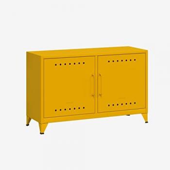 BISLEY Fern Cabby Seitenkommode Metall 114 x 40 x 72,5 cm Sonnenblumengelb