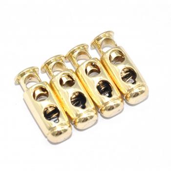 Light Gold Single Hole Cord Stoppers